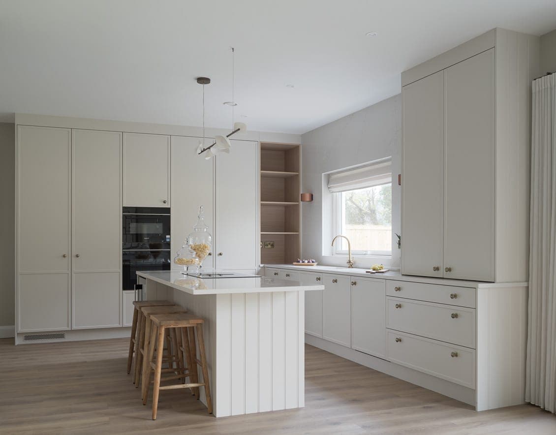 Kitchen with central island at Pinehurst
