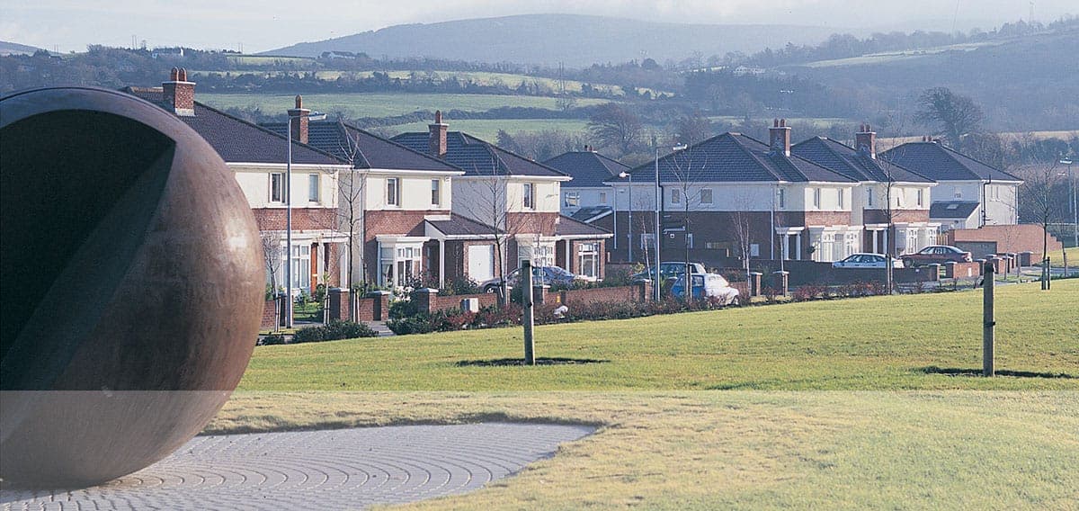Tree-lined avenue at Woodstown Village