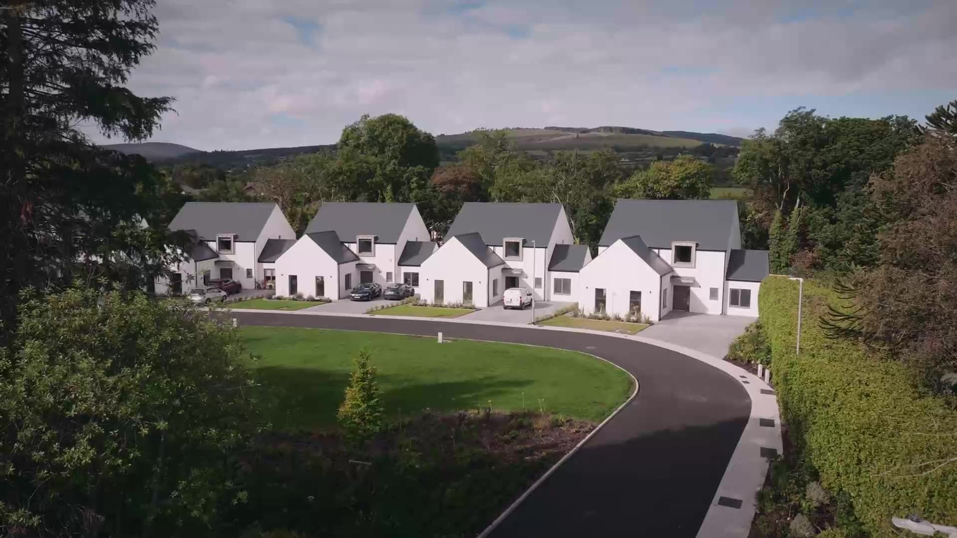Completed detached homes at Pinehurst in Enniskerry
